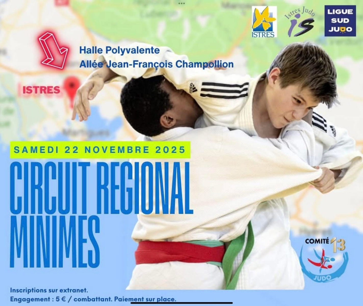 NOS MINIMES SERONT À ISTRES CE WE :