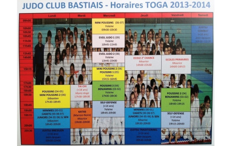 Horaires 2013-2014