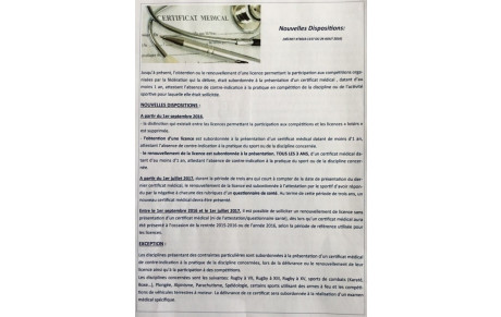 Certificat Médical d'Aptitude