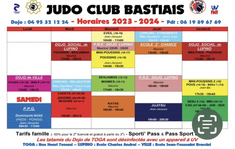 NOUVEAUX HORAIRES :